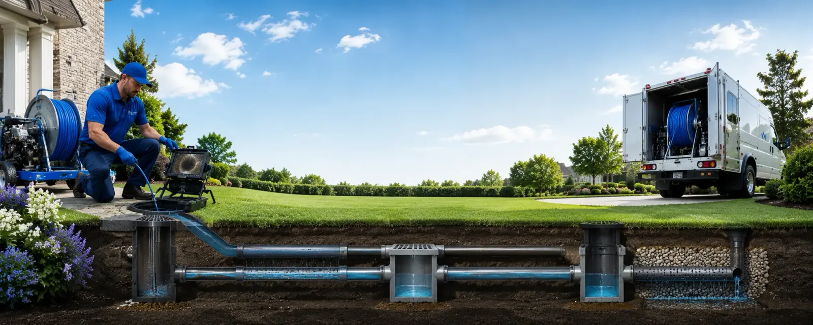Outdoor drain cleaning information for Farwell, NE